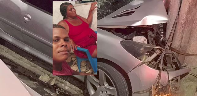 Acidente no bairro do Uruguai deixa mãe e filho mortos após carro atingir poste em Salvador