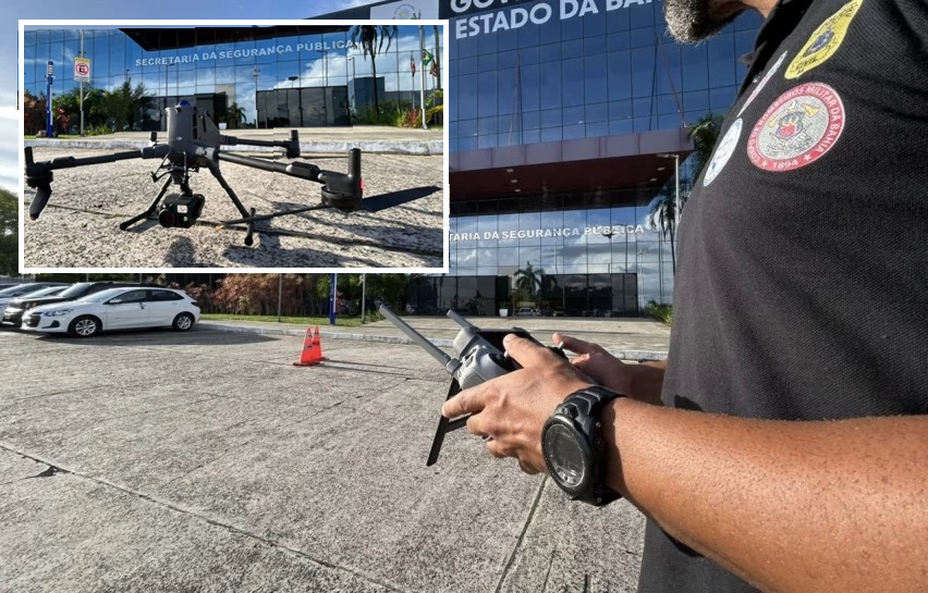 Bahia reforça combate ao crime com uso de super-drones da segurança pública