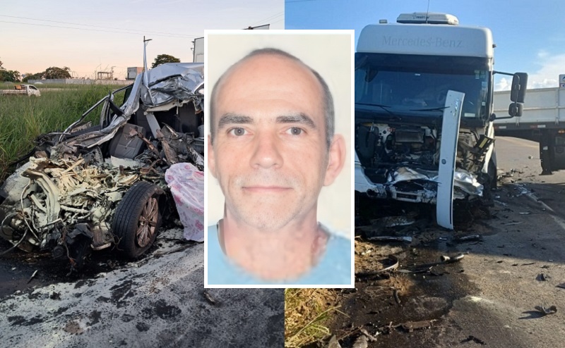 Colisão frontal entre carro e carreta deixa um morto e interdita trecho da BR-101 no sul da Bahia