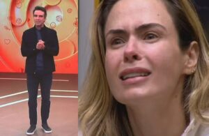 Vídeo: Tadeu Schmidt se emociona ao vivo no BBB26 e revela que também enfrenta luto familiar