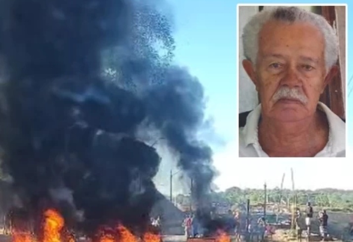 Família faz protesto em Valéria após desaparecimento de idoso em Salvador