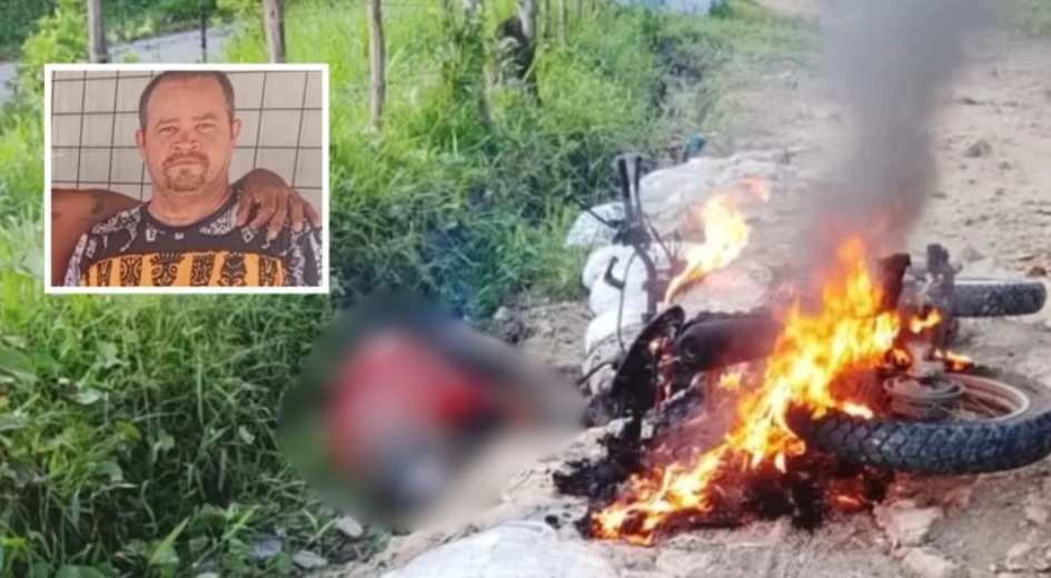 Corpo de homem é localizado ao lado de moto incendiada em Santo Amaro