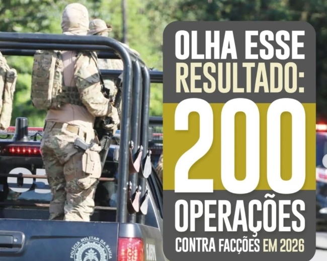 Em quatro meses, Bahia realiza 200 operações contra facções e apreende 2,2 mil armas