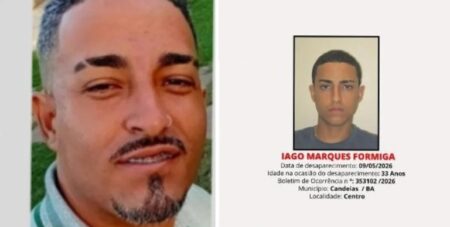 Homem desaparece após sair de clínica de reabilitação em Candeias e família faz apelo