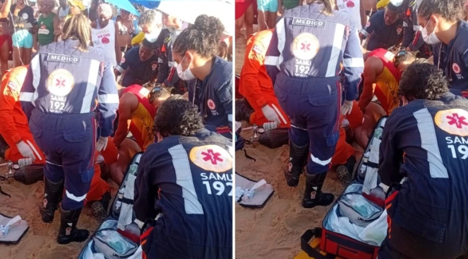 Idoso morre após ser retirado desacordado do mar no Porto da Barra