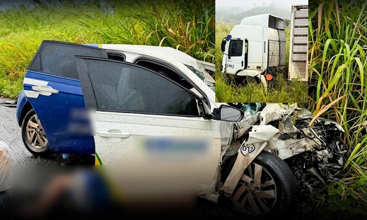 Criança morre após colisão entre carro e caminhão na BA-263, no sudoeste da Bahia