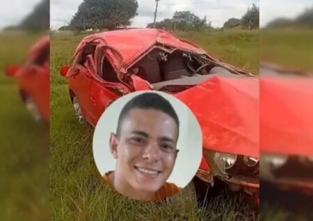 Jovem morre após capotamento de veículo na zona rural de São Felipe
