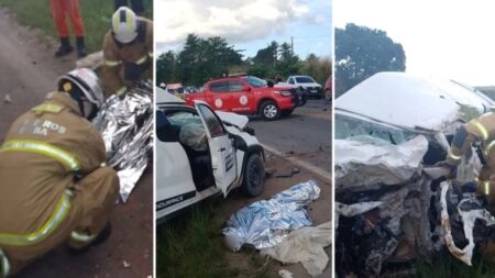 Colisão entre caminhão e carro deixa uma pessoa morta na BR-367, em Eunápolis